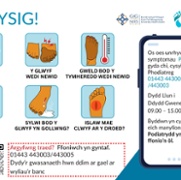 Act Now Card (Welsh)