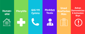 self-care, pharmacy, NHS 111 wales, GP, Minor Injuries Unit, A&E