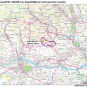 Cwm Gwyrdd Medical Centre practice boundary.png