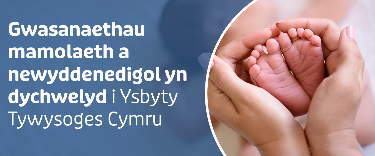 Gwasanaeth Mamolaeth yn dychwelyd i Ysbyty Tywysoges Cymru