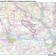 Park Lane Surgery practice boundary.png