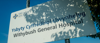 Withybush hospital sign