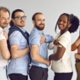 Group of vaccinated adults