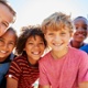 Group of children smiling