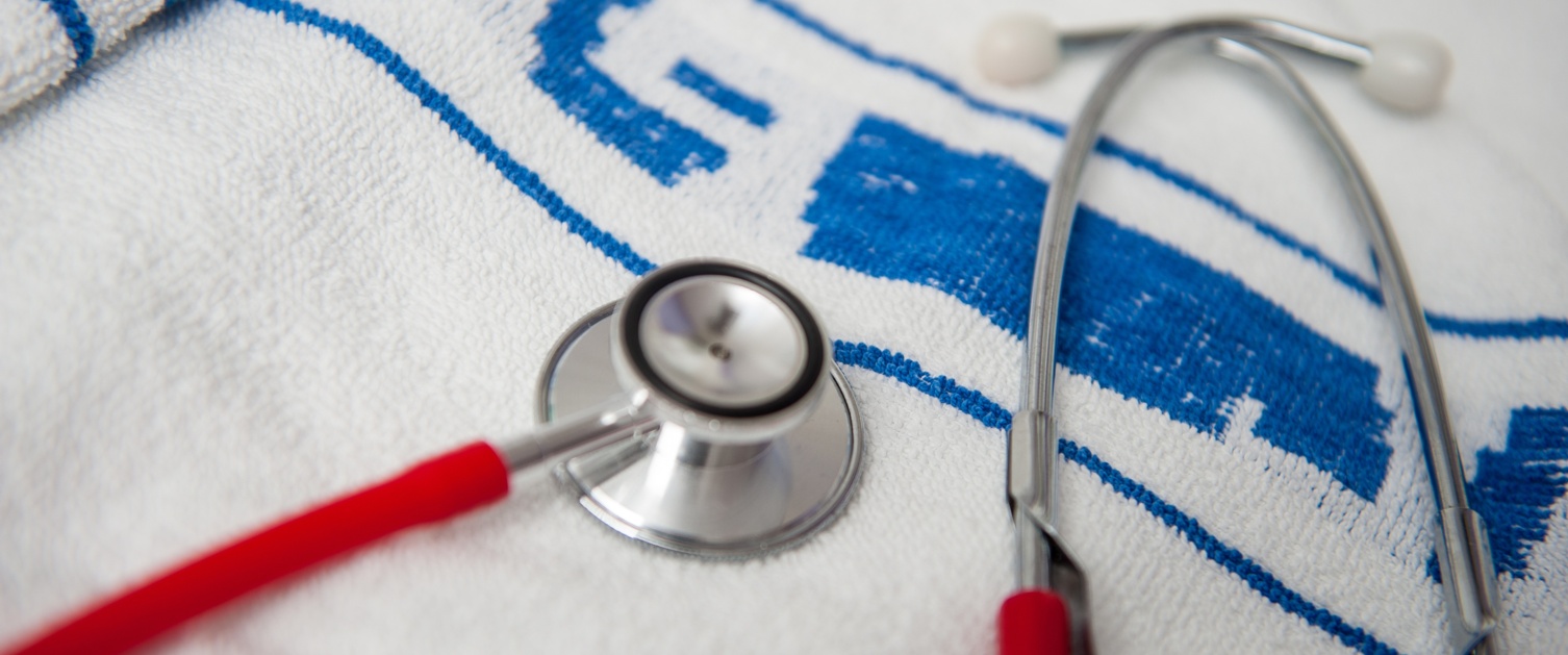 Stethoscope and towel