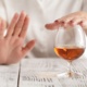 hand over glass