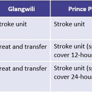 Table 8 Consultation options – stroke