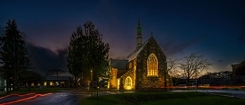 St David’s chapel at night