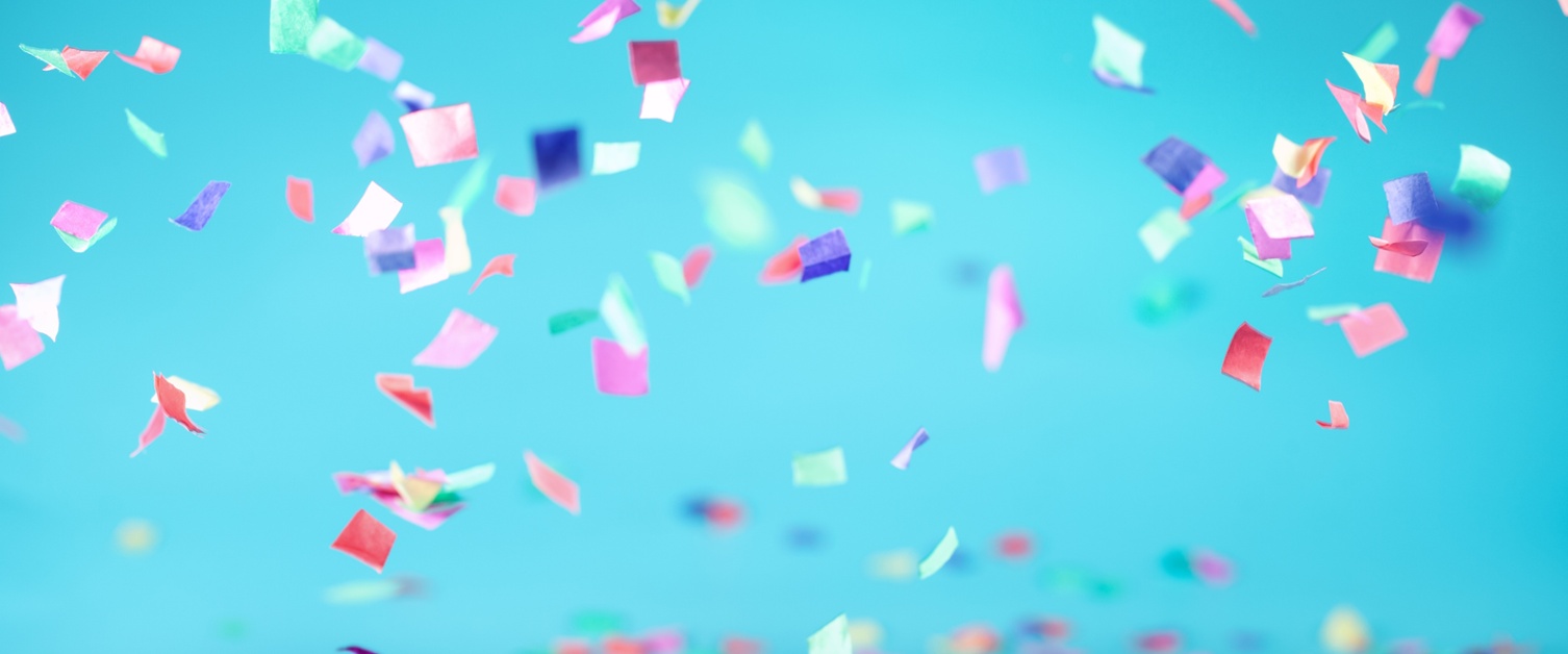 colourful confetti 