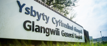 Glangwili hospital sign