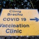 COVID-19 Vaccination clinic sign