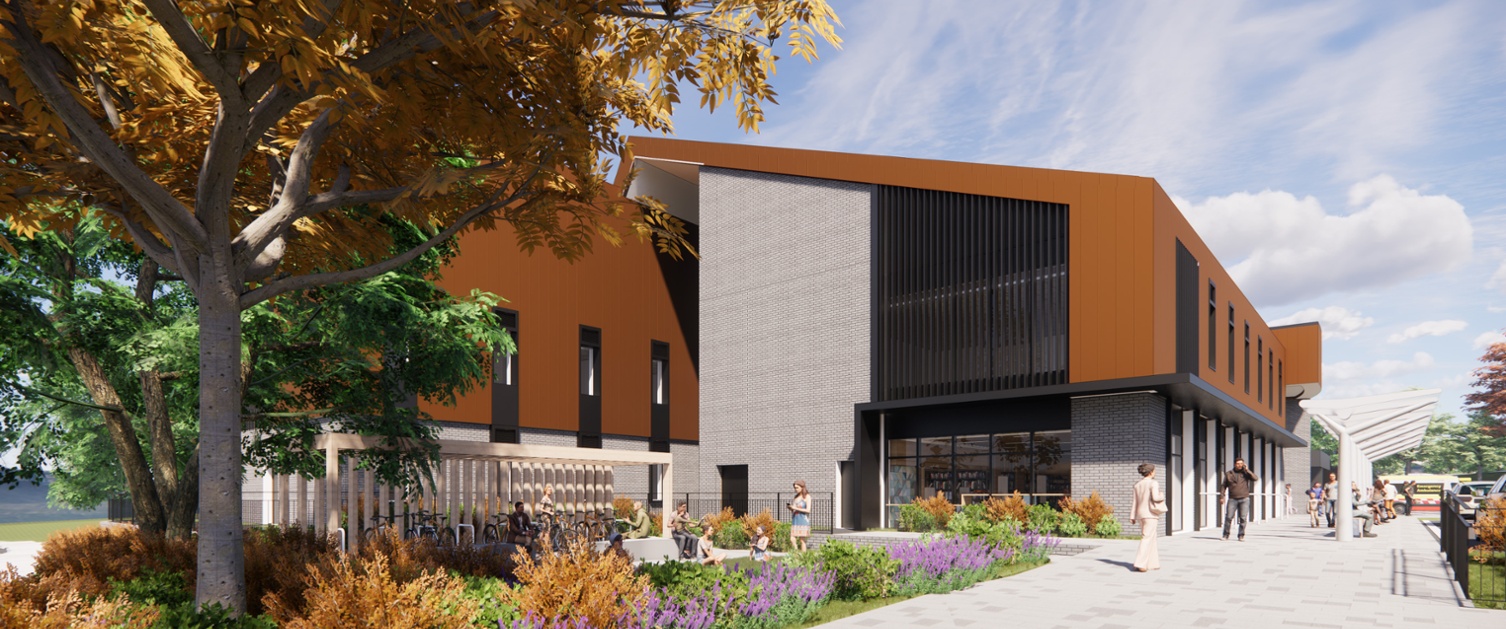 Artist impression of Cross Hands Health and Well-being Centre
