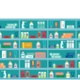 Two people are in a pharmacy.