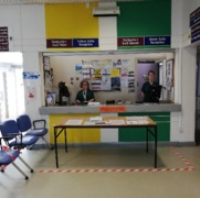 outpatients glangwili yellow green desk.jpg