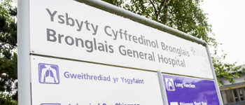 Bronglais hospital sign