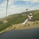 Person on zip wire