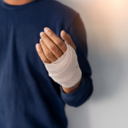 Torso and bandaged hand PPH MIU