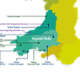 Map o safleoedd ysbyty