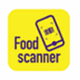 Bocs melyn yn gweud food scanner