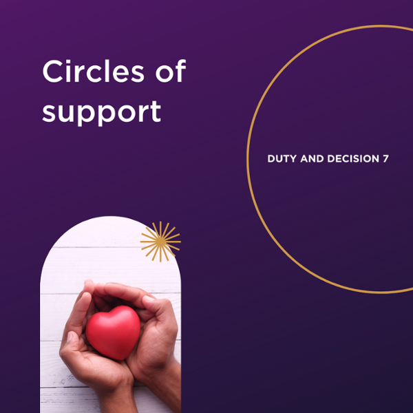 Duty and decision blog graphic for circles of support