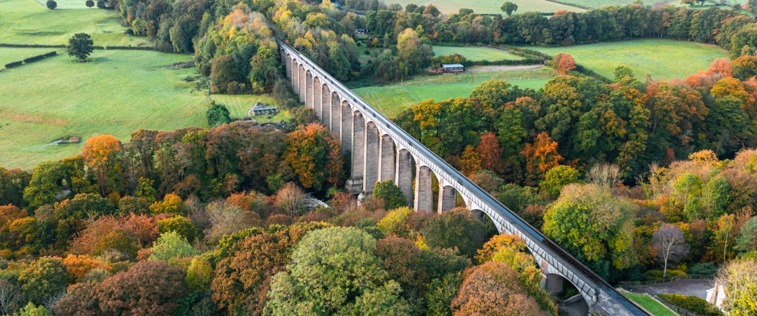 Top view of the Wrexham aqueduct