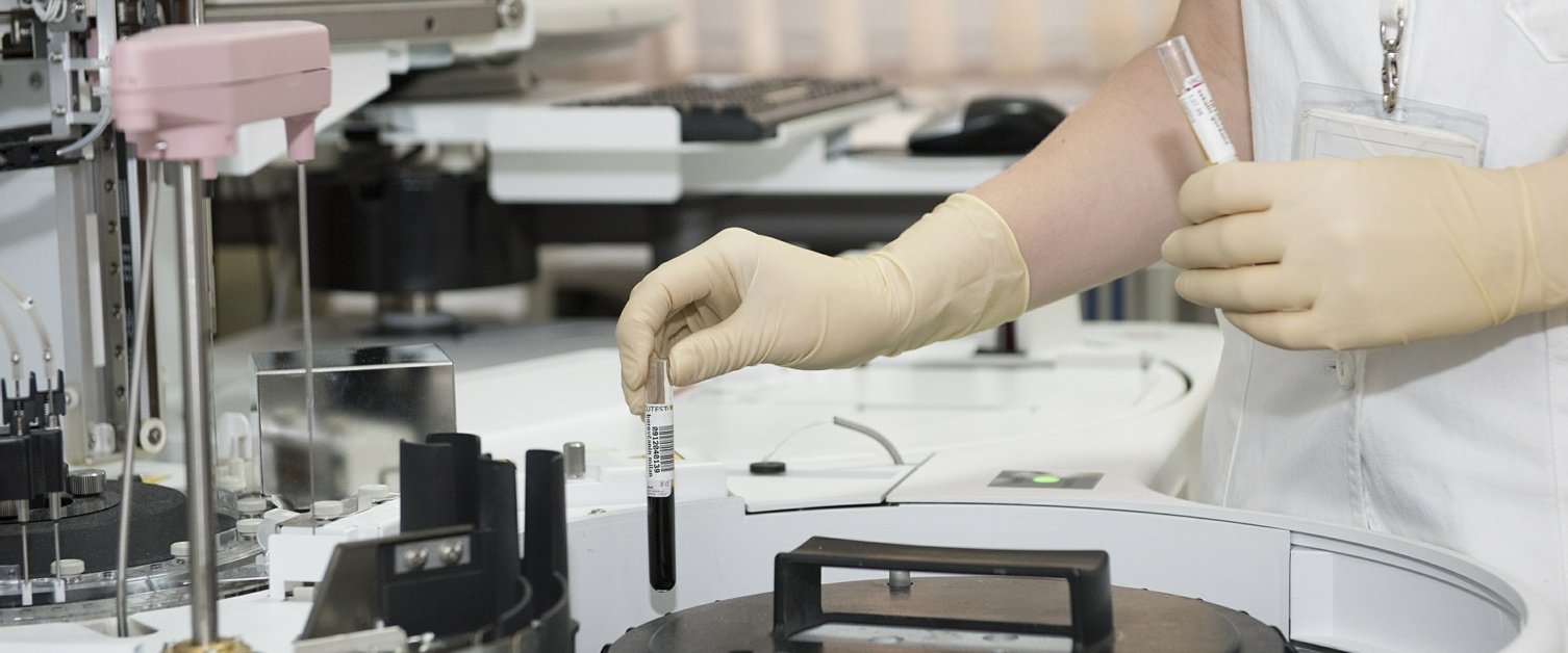 Test tubes in laboratory