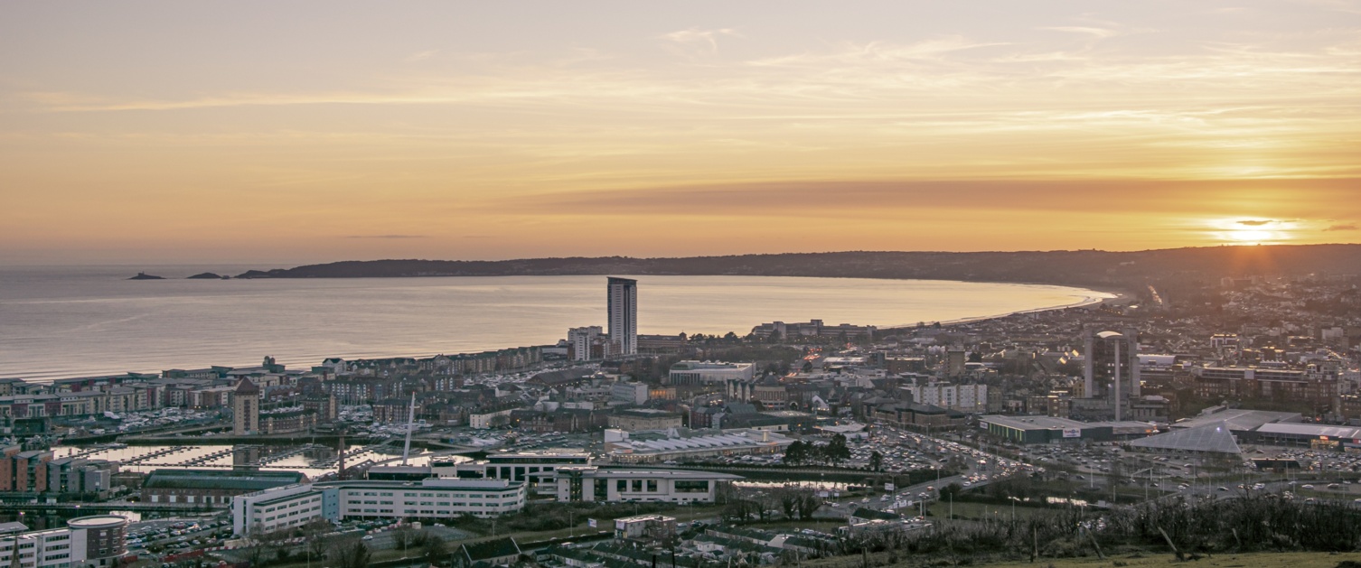 Landscape of Swansea Bay