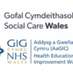 Social Care and HEIW logos