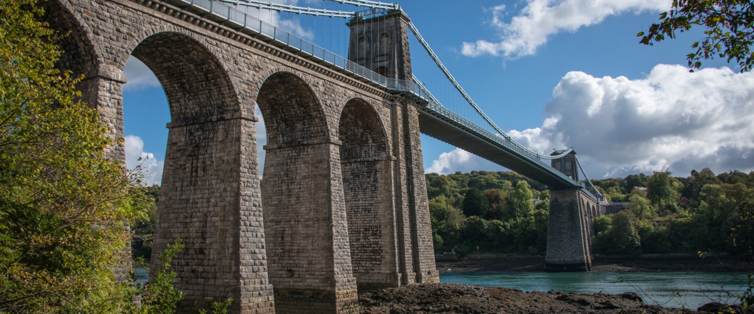 Britannia bridge in Bangor