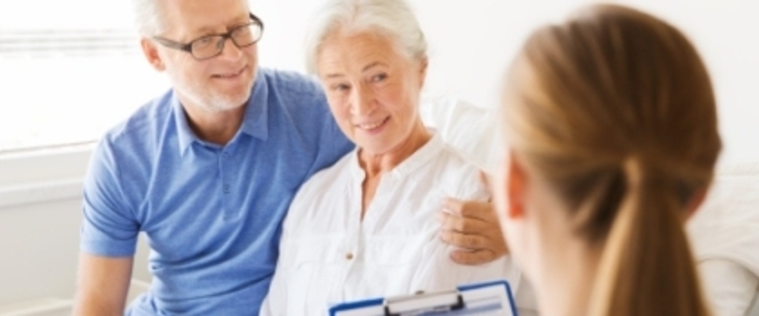 Nurse with elderly woman