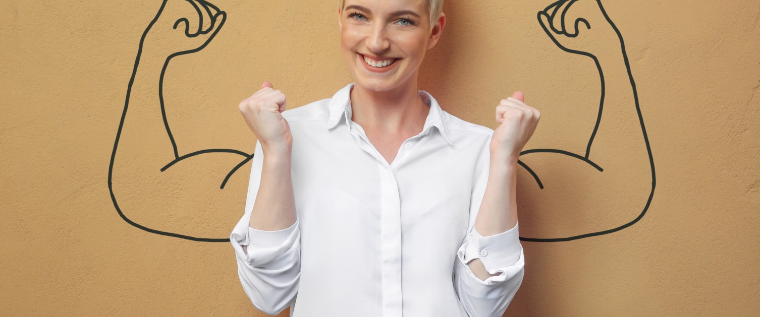 Woman smiling