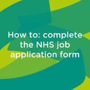How to complete the NHS job application form