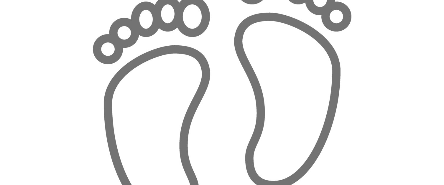 representation of two footprints