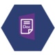 Icon showing a document graphic