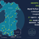 Infographic map showing that the Welsh Nursing Care Record has now gone live in 27 hospitals and over 60 inpatient wards as of June 2022