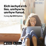 NHS Wales App - 'Anytime, anywhere' 3 - 1200x1500 (Welsh)