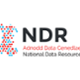 National Data Resource logo, featuring red and blue dots shaped like the country of Wales.