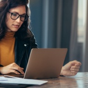 woman on laptop