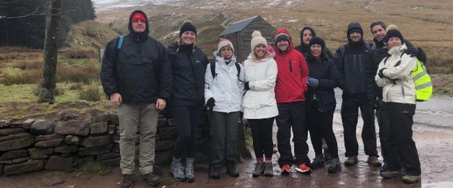 Audit team at Pen Y Fan