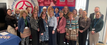 All involved celebrate the launch