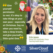 Text Reads: Give yourself permission to rest. It