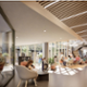 Illustration of interior of health and wellbeing hub