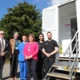 :(From left) Warren Tolley is pictured with Jacqui Bennett, Area Senior Dental Nurse,  Nicola Coulthard, Dental Nurse, Chair of Hay on Wye Town Council, Cllr. Fiona Howard, Ana Rafaela Direito Peixoto, Senior Dental Officer and Lloyd Bovensiepen, Senior D