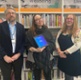 Tim Smith and Katie Jones, Powys Teaching Health Board’s Living Well Service and Tilly Boscott-Moses, Powys County Council’s Library Service