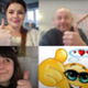 A collage of photos with people with their thumbs up