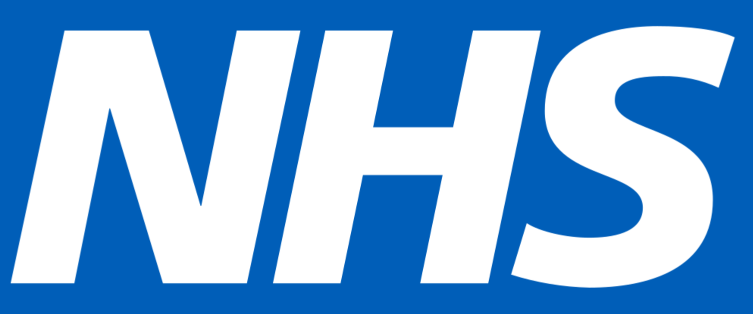 NHS logo - dark blue background with white NHS letters