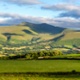 A panoramic view of the twin peaks of Penyfan and Corn Du in the Brecon Beacons National Park