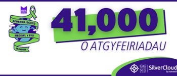 Testun yn Darllen: Diwrnod Iechyd Meddwl Y Byd 10 Hydref. 41,000 O Atgyfeiriadau.