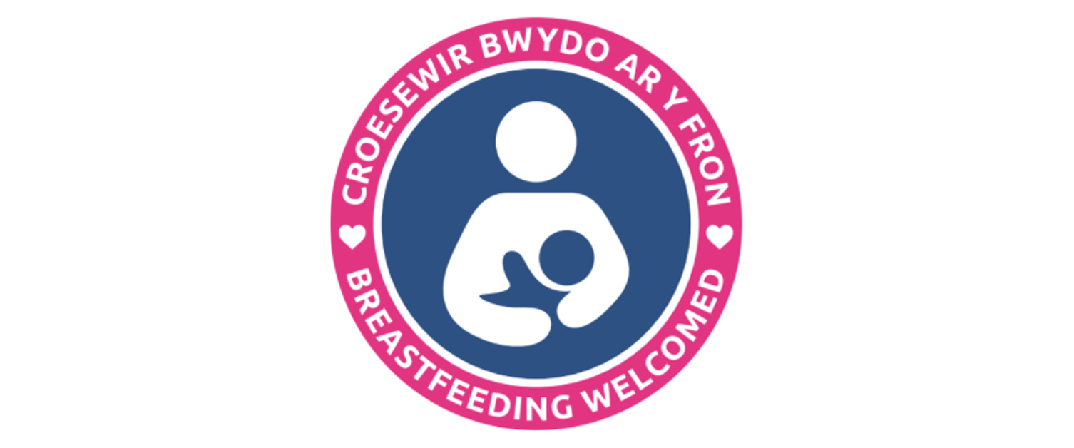 Logo cynllun croeso bwydo ar y fron