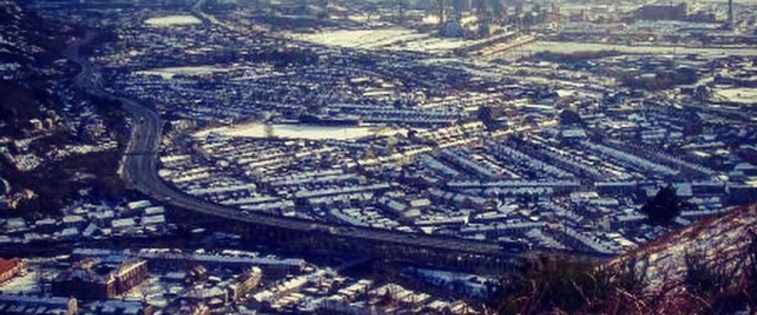 Port Talbot in the snow